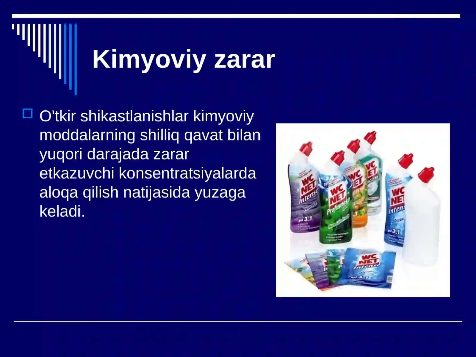Kimyoviy shikastlanishlar klinikasi va davolash 3