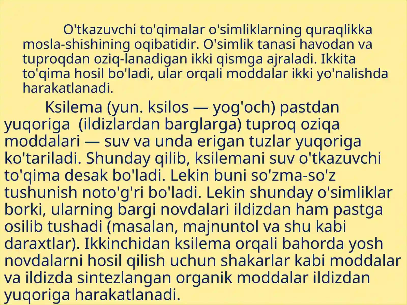 O’tkazuvchito'qimalar 3