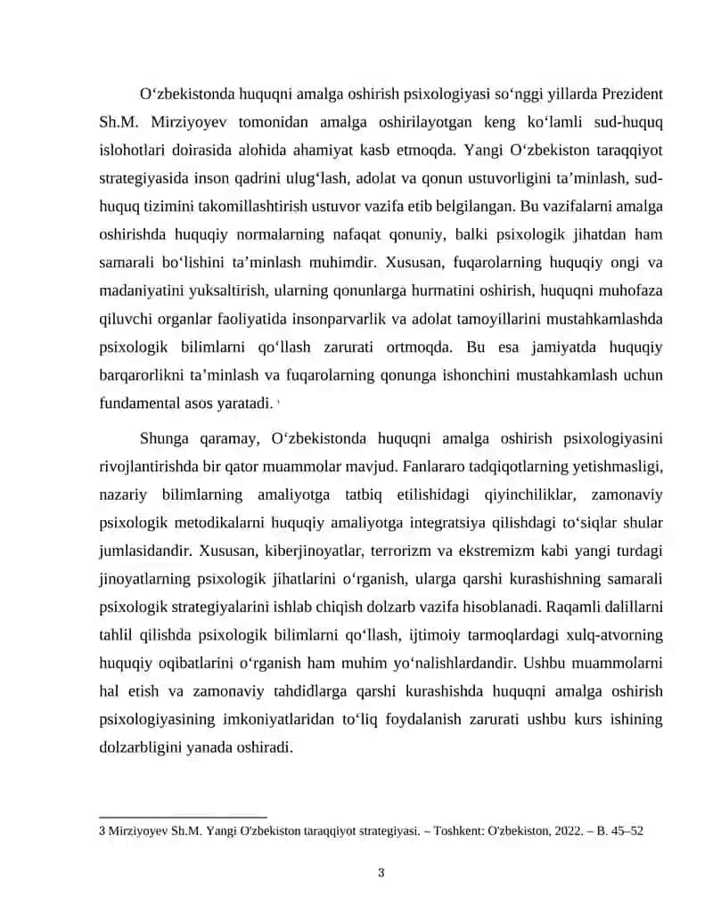 Huquqni amalga oshirish psixologiyasi 3