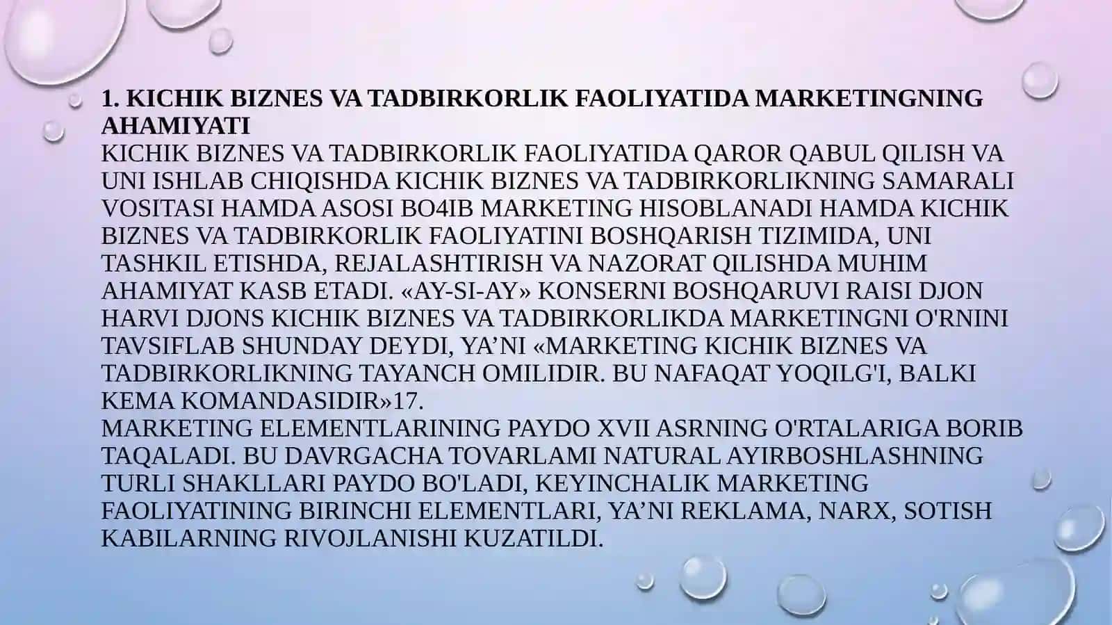Biznesda marketing tadqiqotlarini olib borish 3