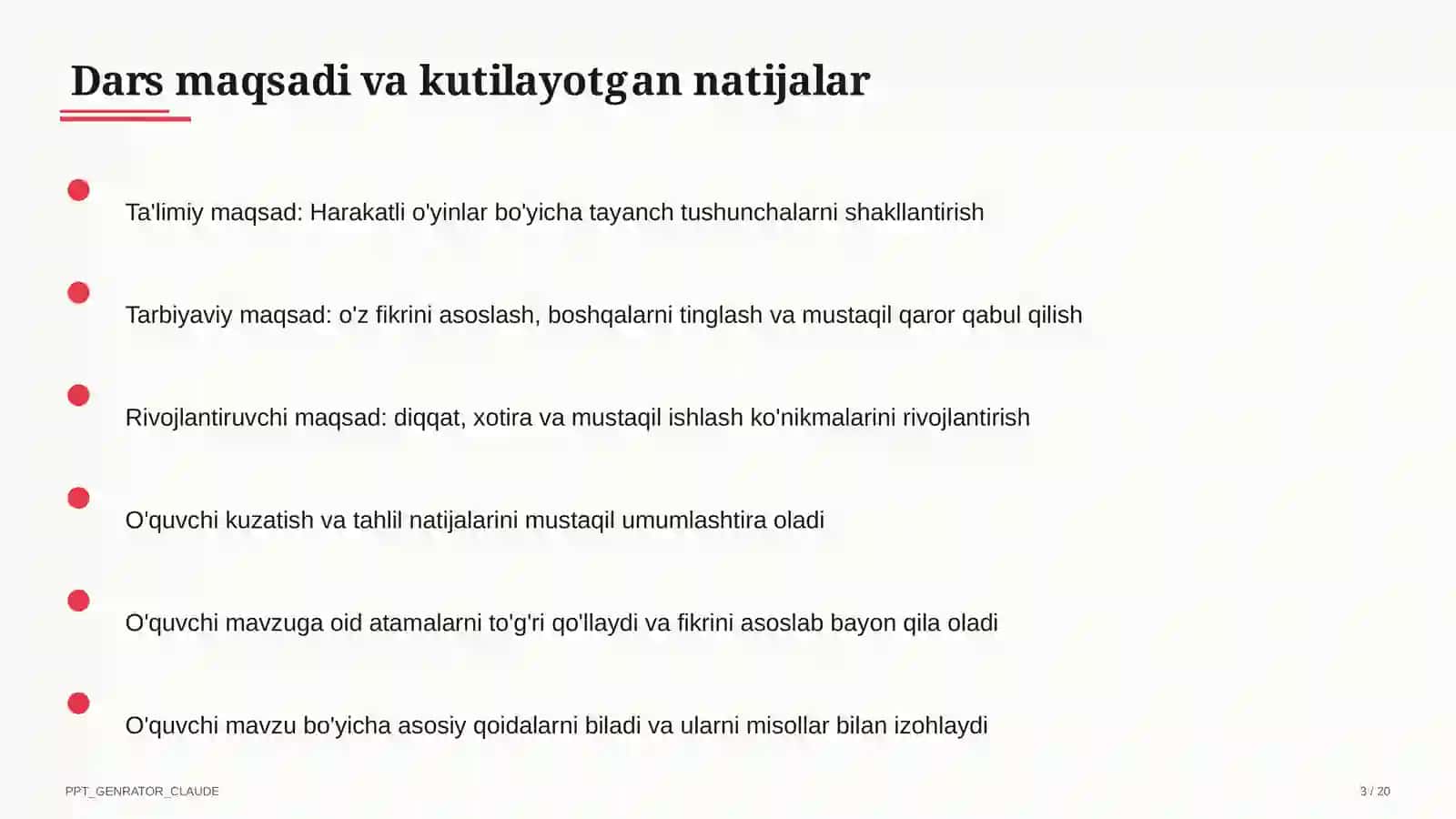 Harakatli o'yinlar (1-sinf) 3