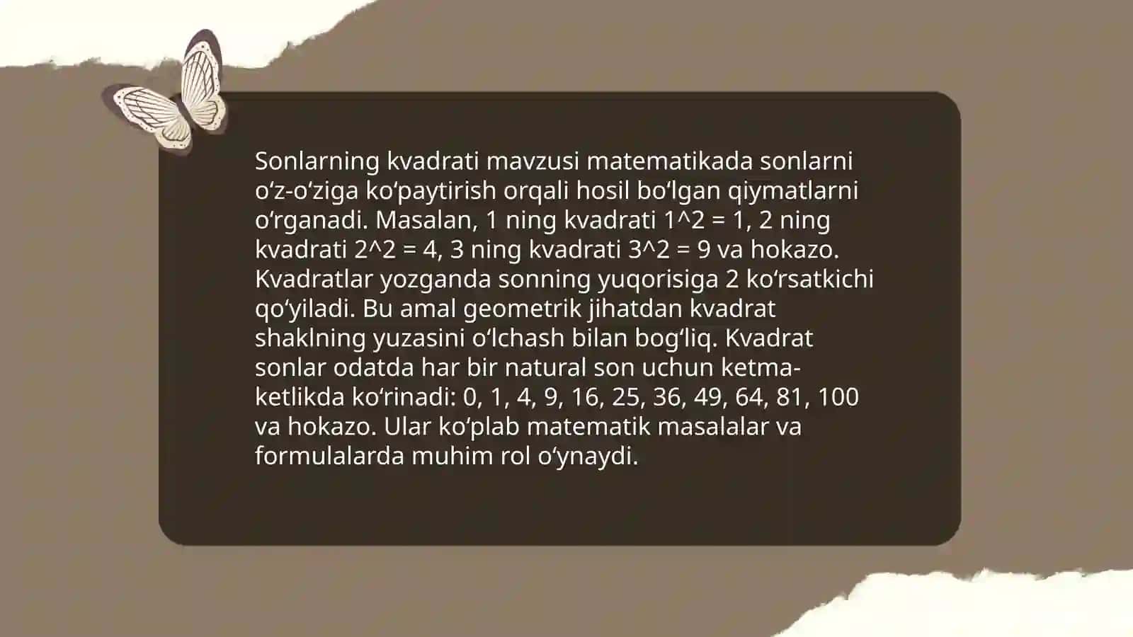 Sonning kvadratini hisoblash (abakusda) 3