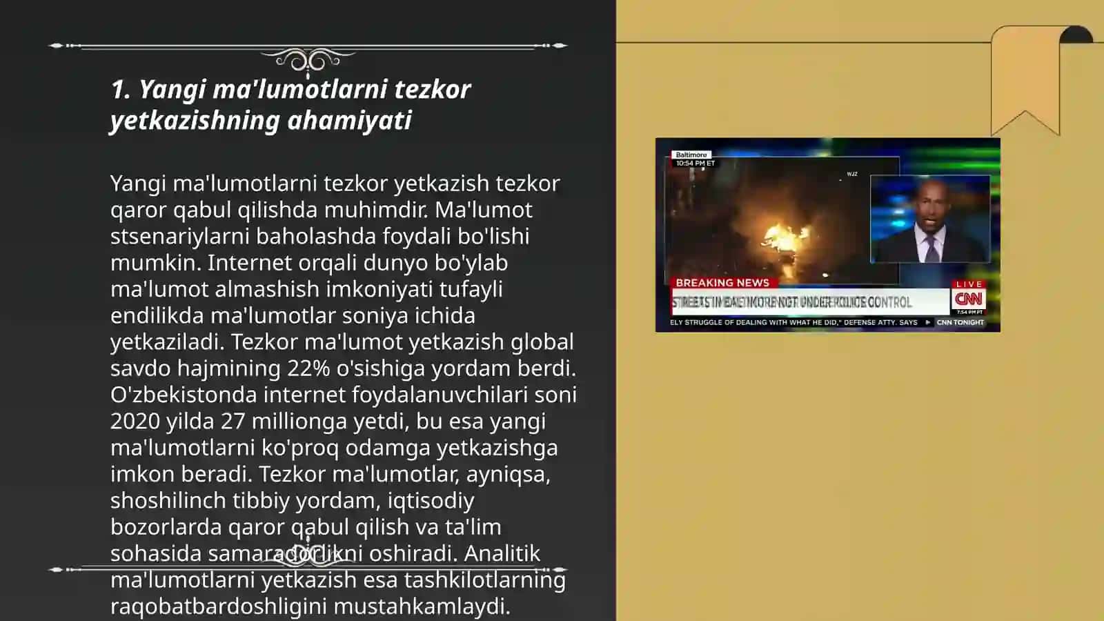Yangi ma'lumotlarni tezkor yetkazishning ahamiyati 3