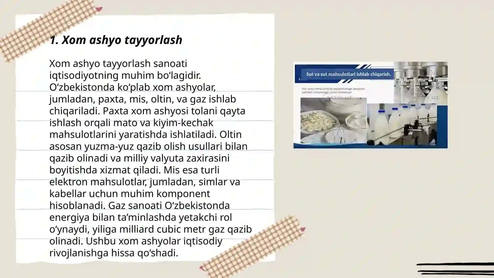 Non va sut mahsulotini qayta ishlash jarayonining boshlang'ich bosqichi bilan tanishish 3