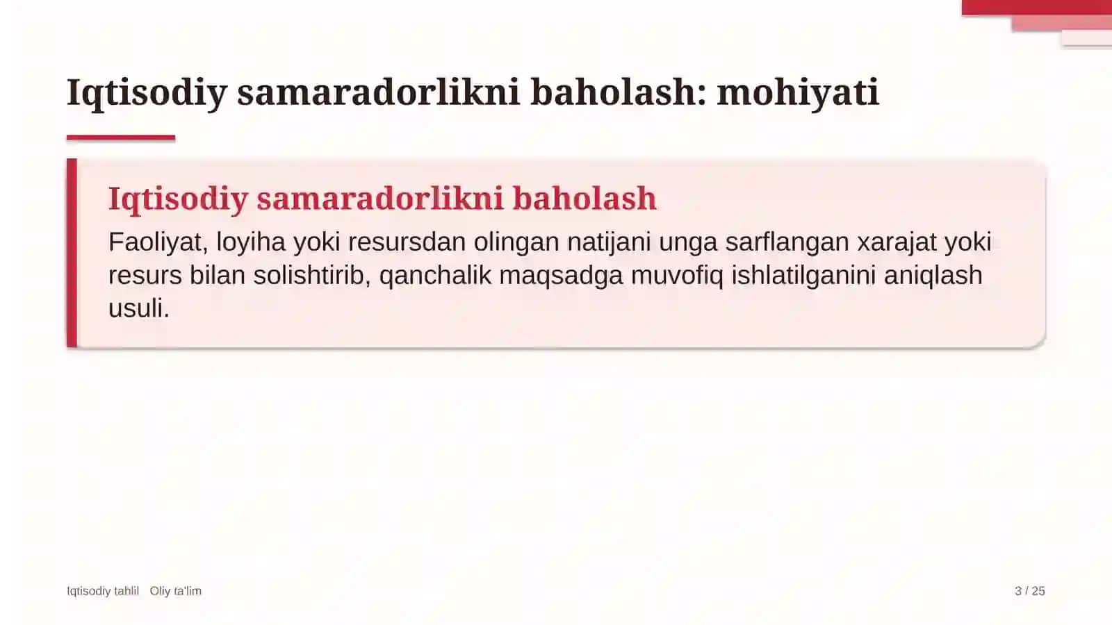 neft gaz sanoatida iqtisodiy samaradorlikni baholash 3260 3