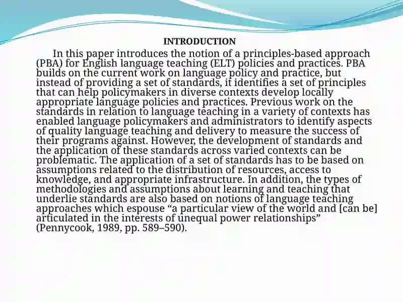 Principles – Based Approach to Planning English Language Teaching 3