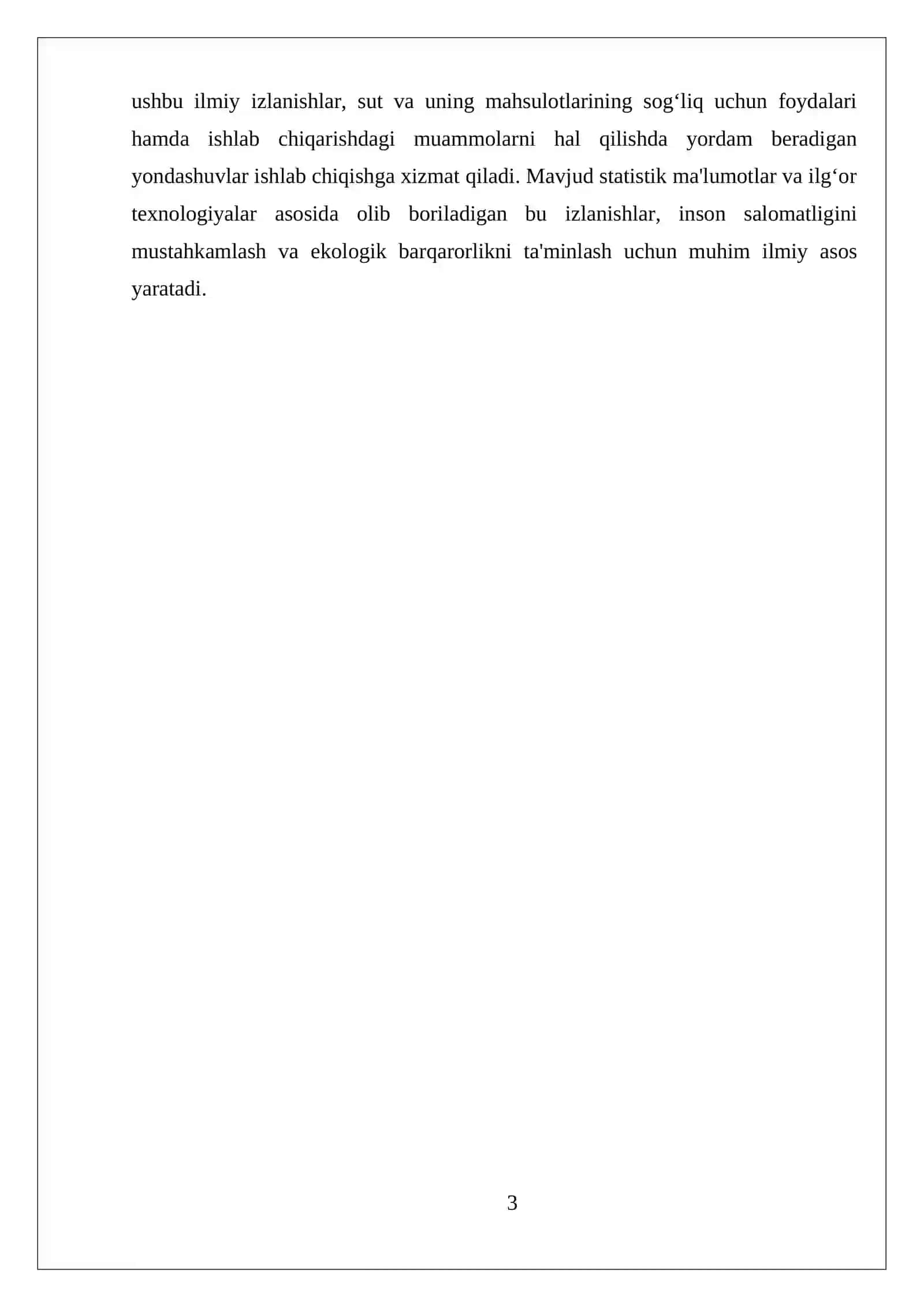 Sut va sut mahsulotlarining inson ovqatlanishdagi ahamiyati 3