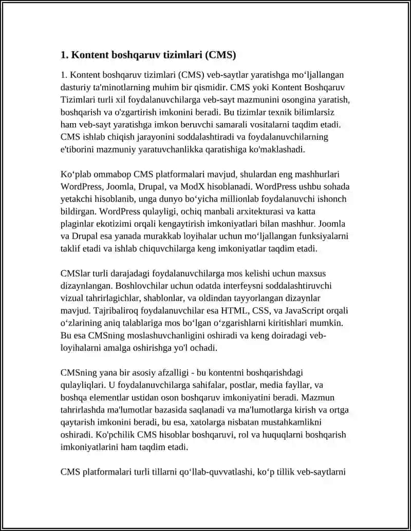 Kontent boshqaruv tizimlari (CMS) 3