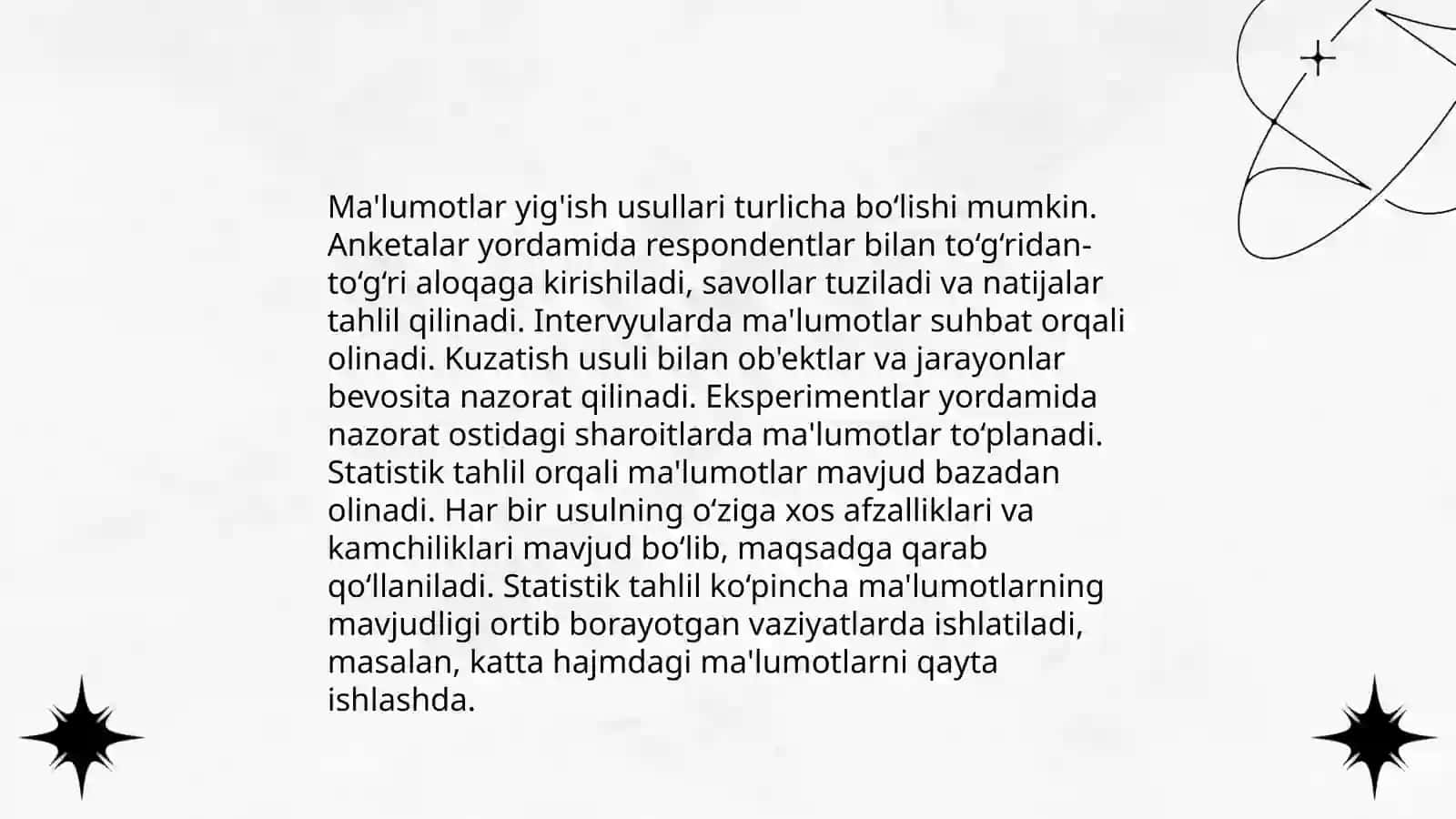 Vizualizatsiya uchun maʼlumotlarni toʻplash va tahlil qilish 3