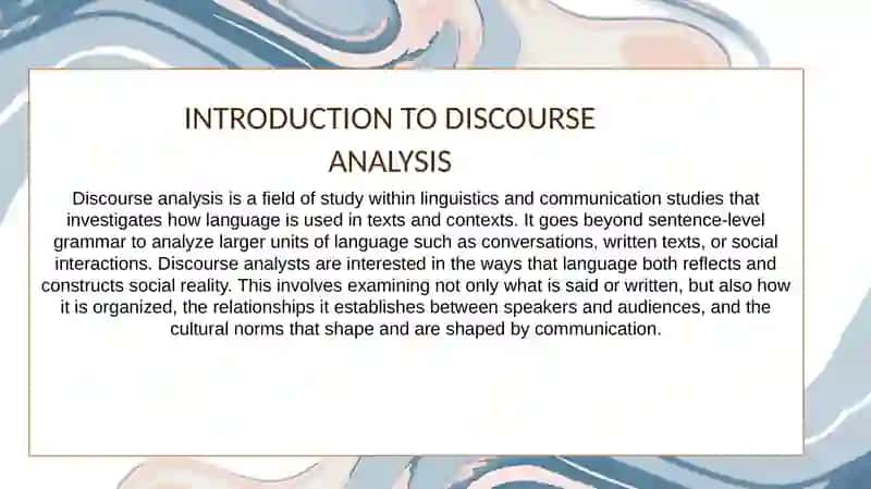 Discourse Analysis 3