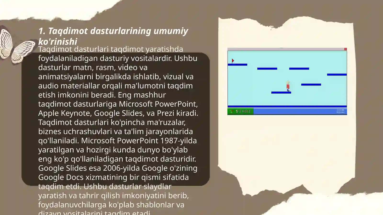 Taqdimot dasturlarining umumiy ko'rinishi 3