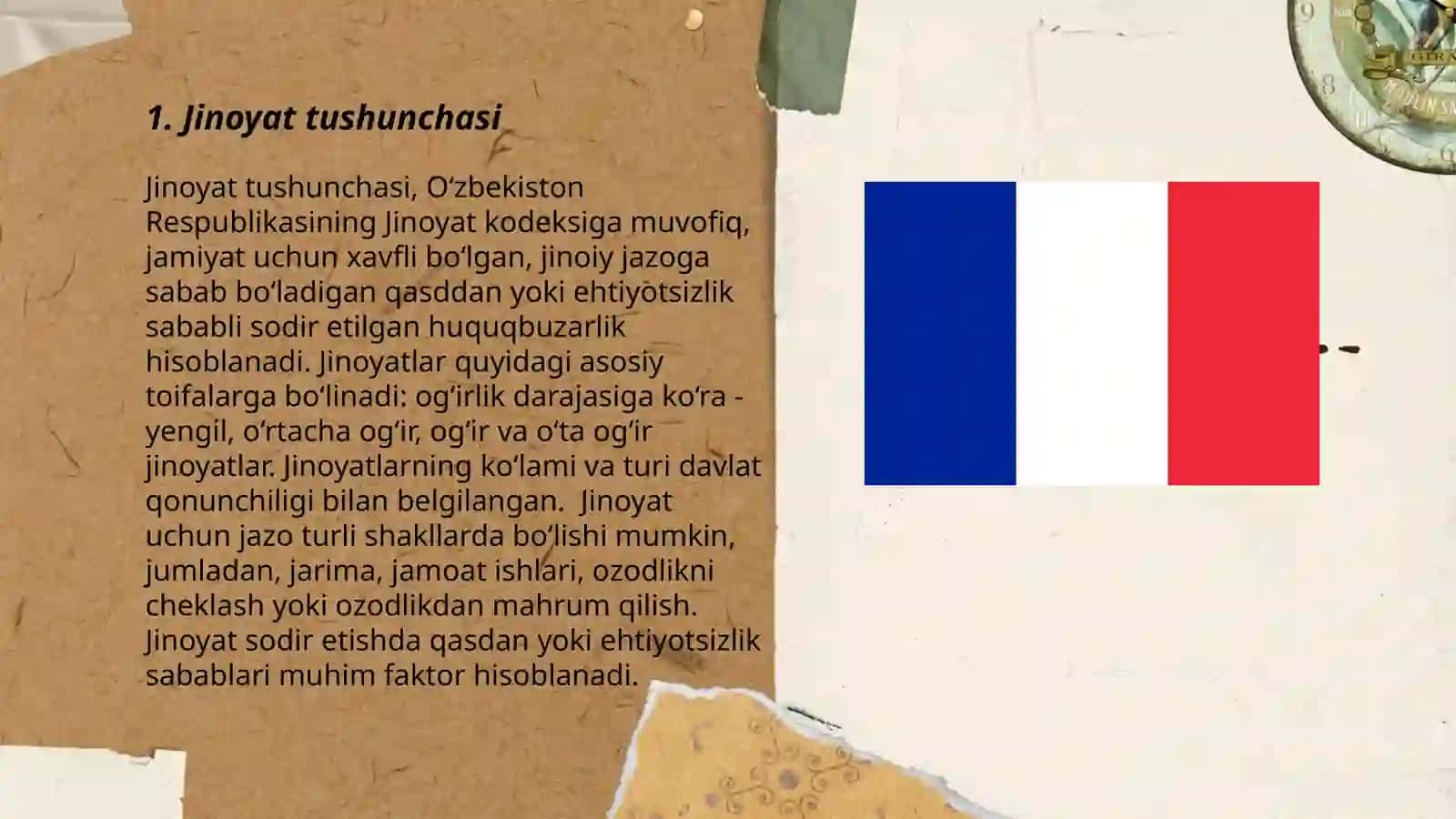 Jinoyatlarni tasniflash Jinoyatni boshqa huquqbuzarliklardan farqi 3