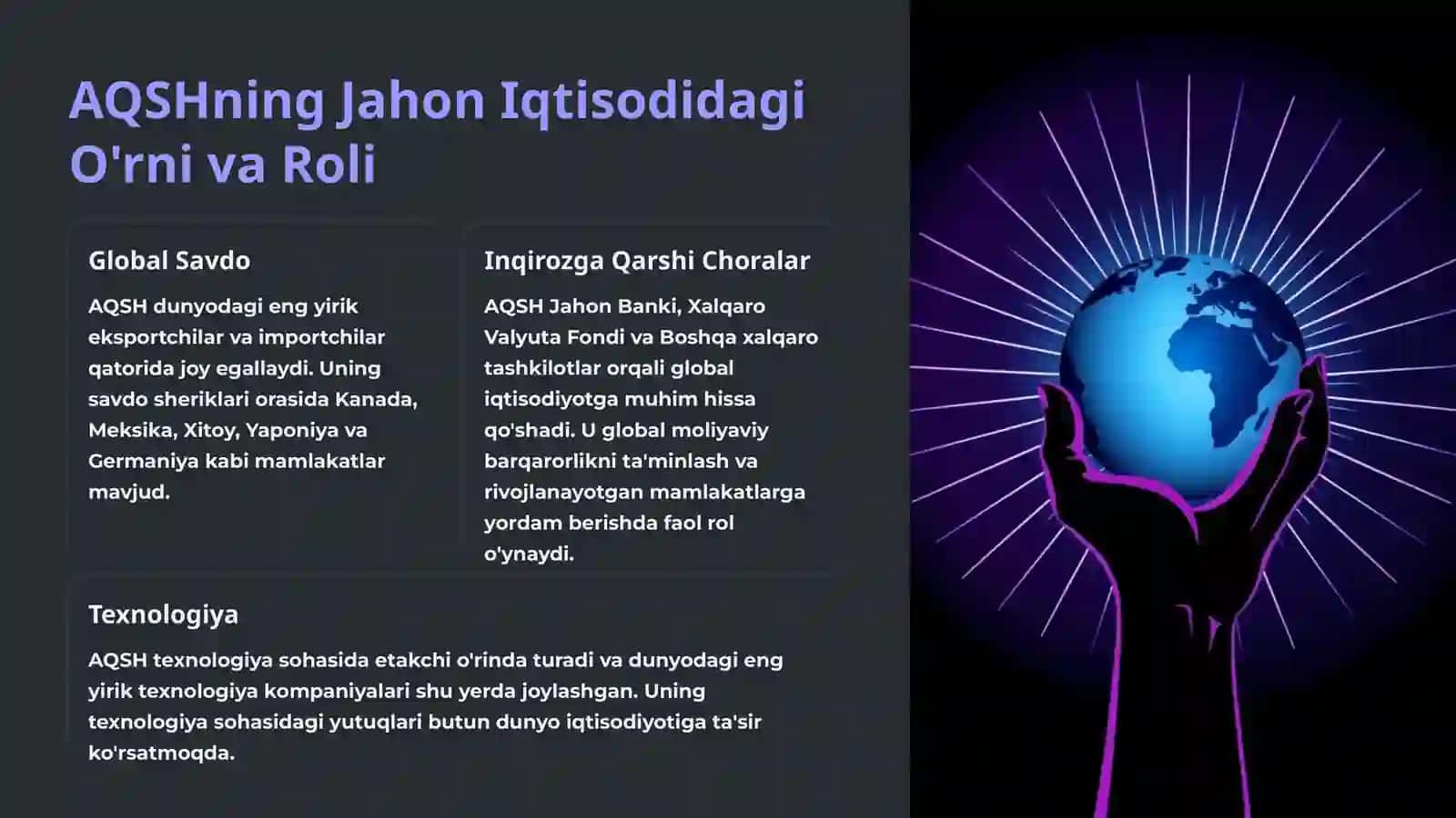AQSH Iqtisodiyoti: Asosiy Ko'rsatkichlar 3