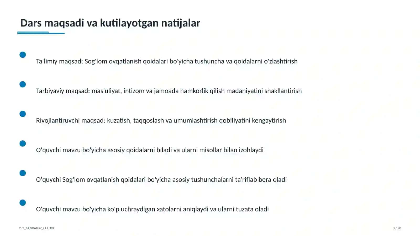 Sog'lom ovqatlanish qoidalari 3