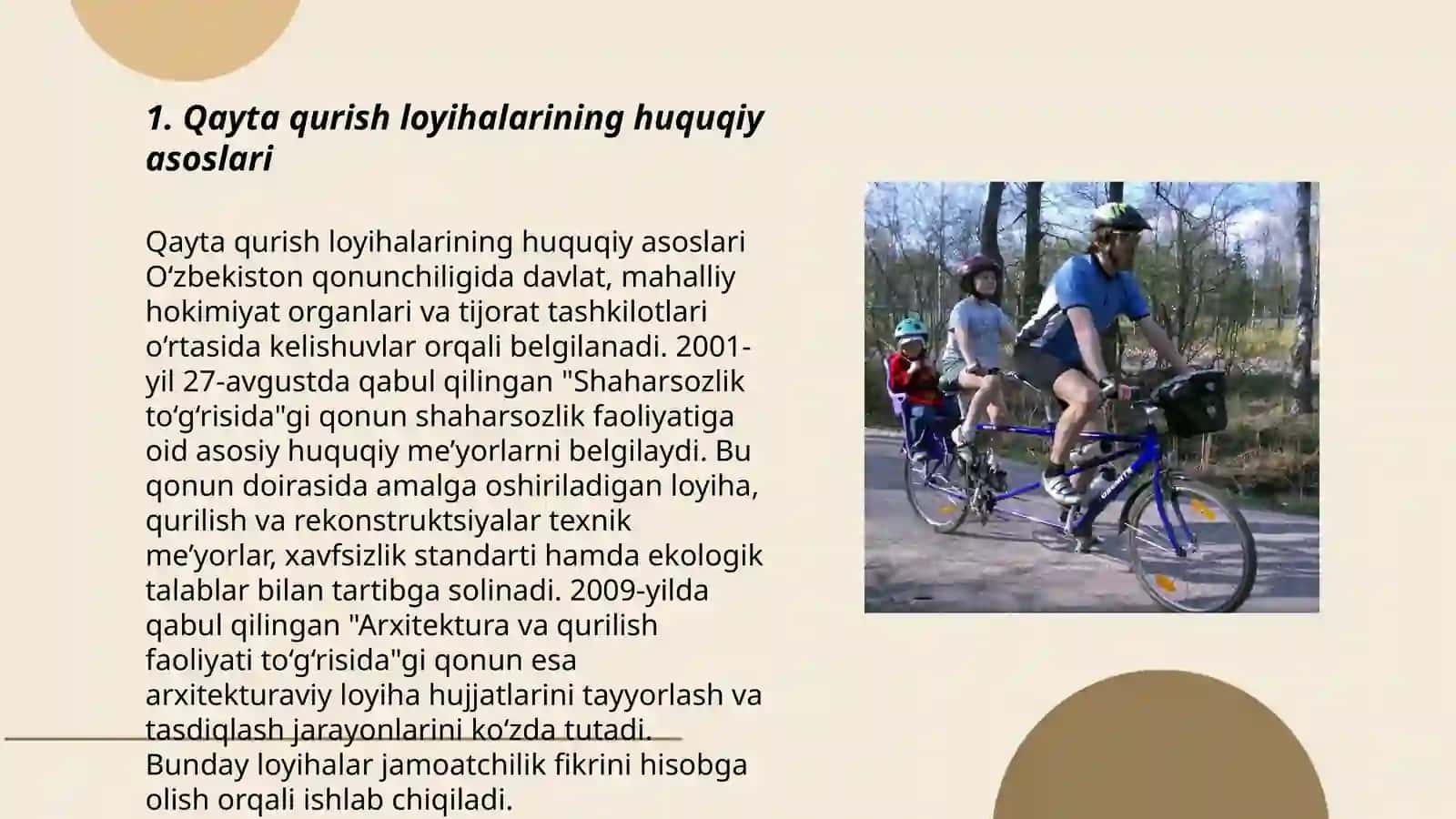 Qayta qurish loyihalarning xususiyatlari 3