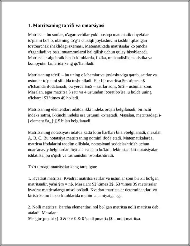 MATRISSA 3