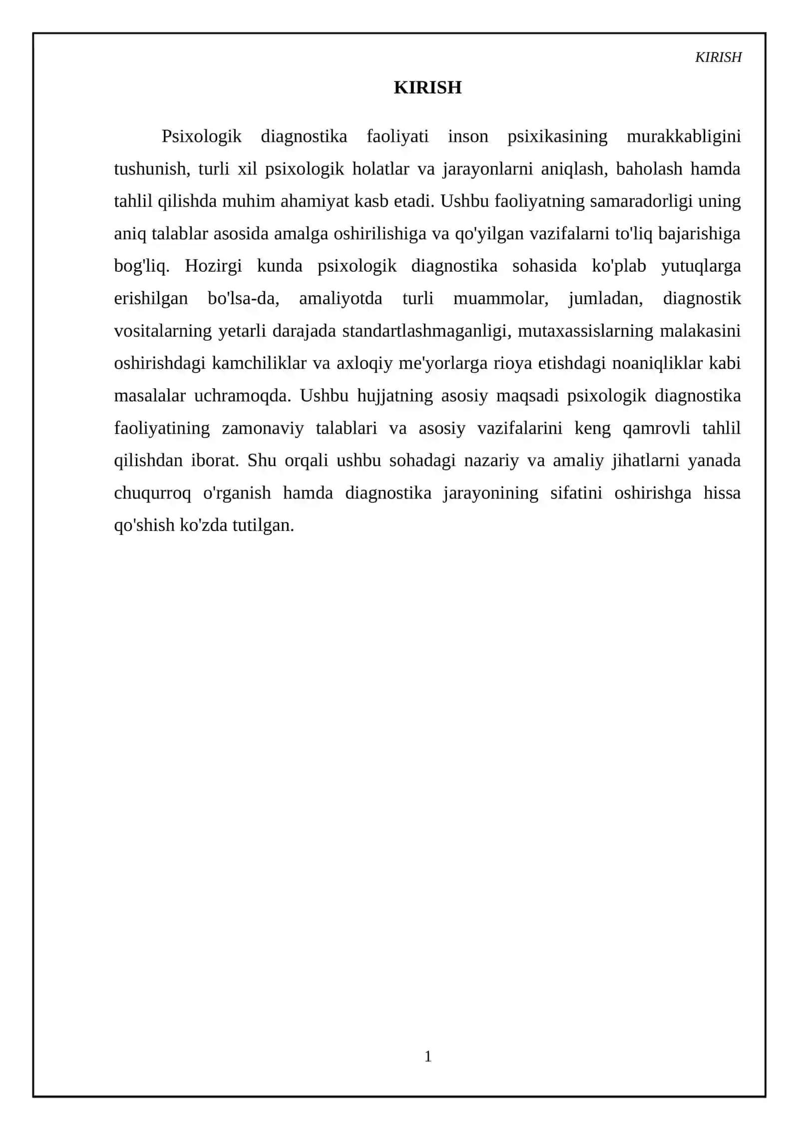 Psixologik diagnostika faoliyatini talablari va vazifalari 3