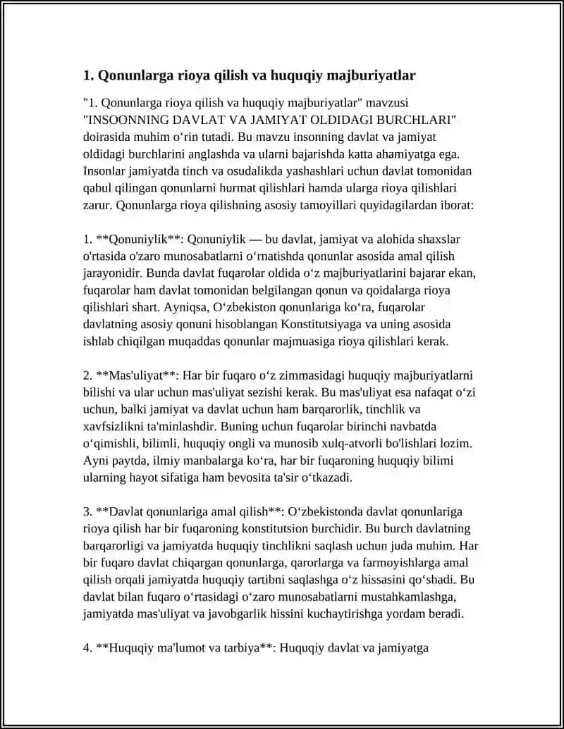 INSONNING DAVLAT VA JAMIYAT OLDIDAGI BURCHLARI 3