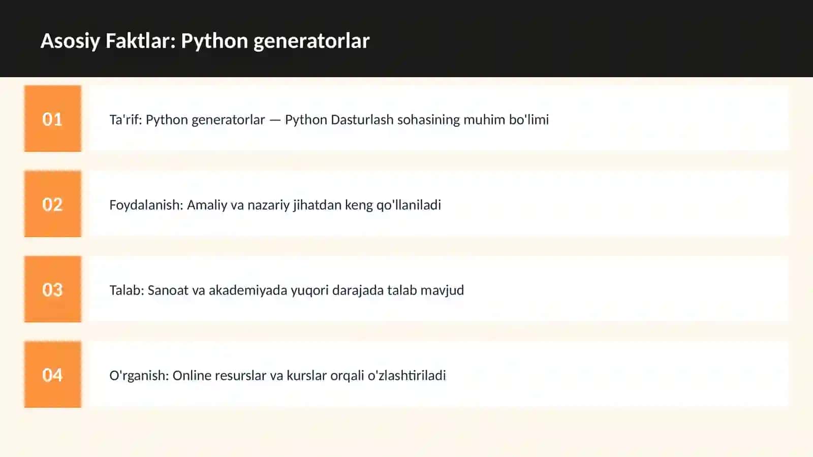 PYTHON DASTURLASH 3