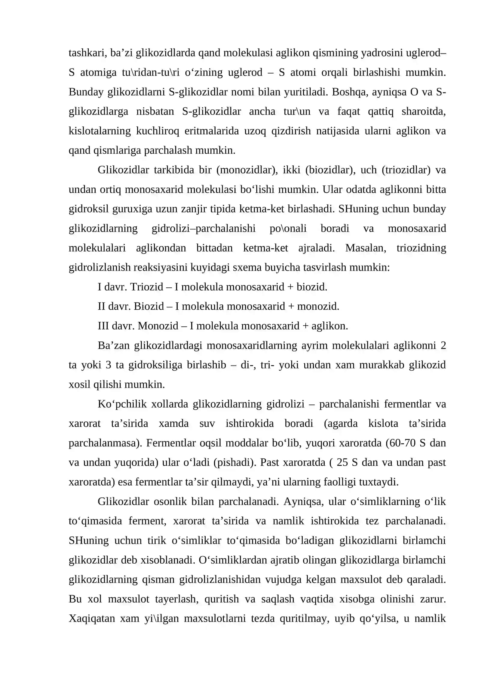 Yurak glikozidlarining umumiy xususiyatlari, xossalari va tasnifi 3