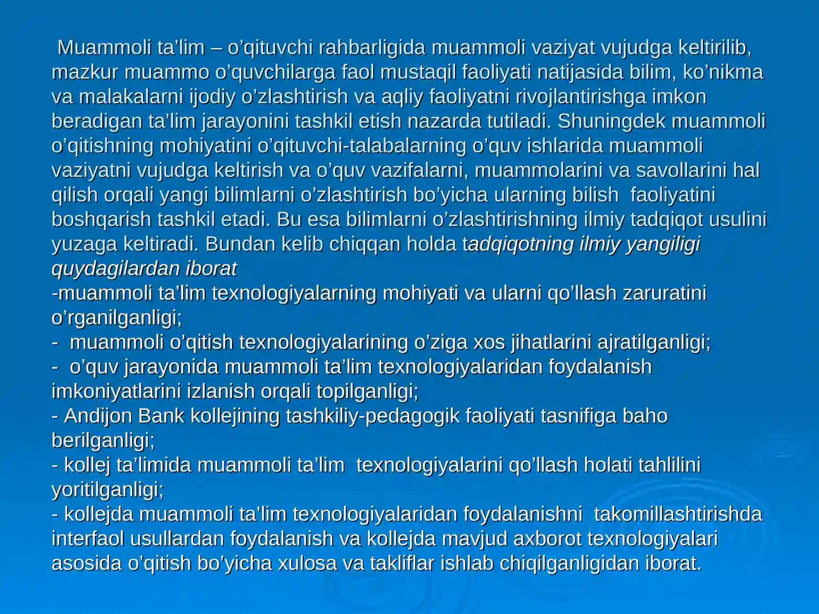 Pedagogik texnologiyada muammoli ta’lim ta’siri 3