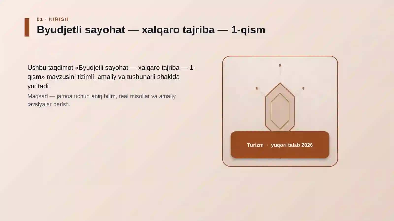 Byudjetli sayohat — xalqaro tajriba — 1-qism 3