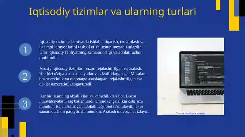 Iqtisodiy tizimlarning tarixiy rivojlanish bosqichlari 3