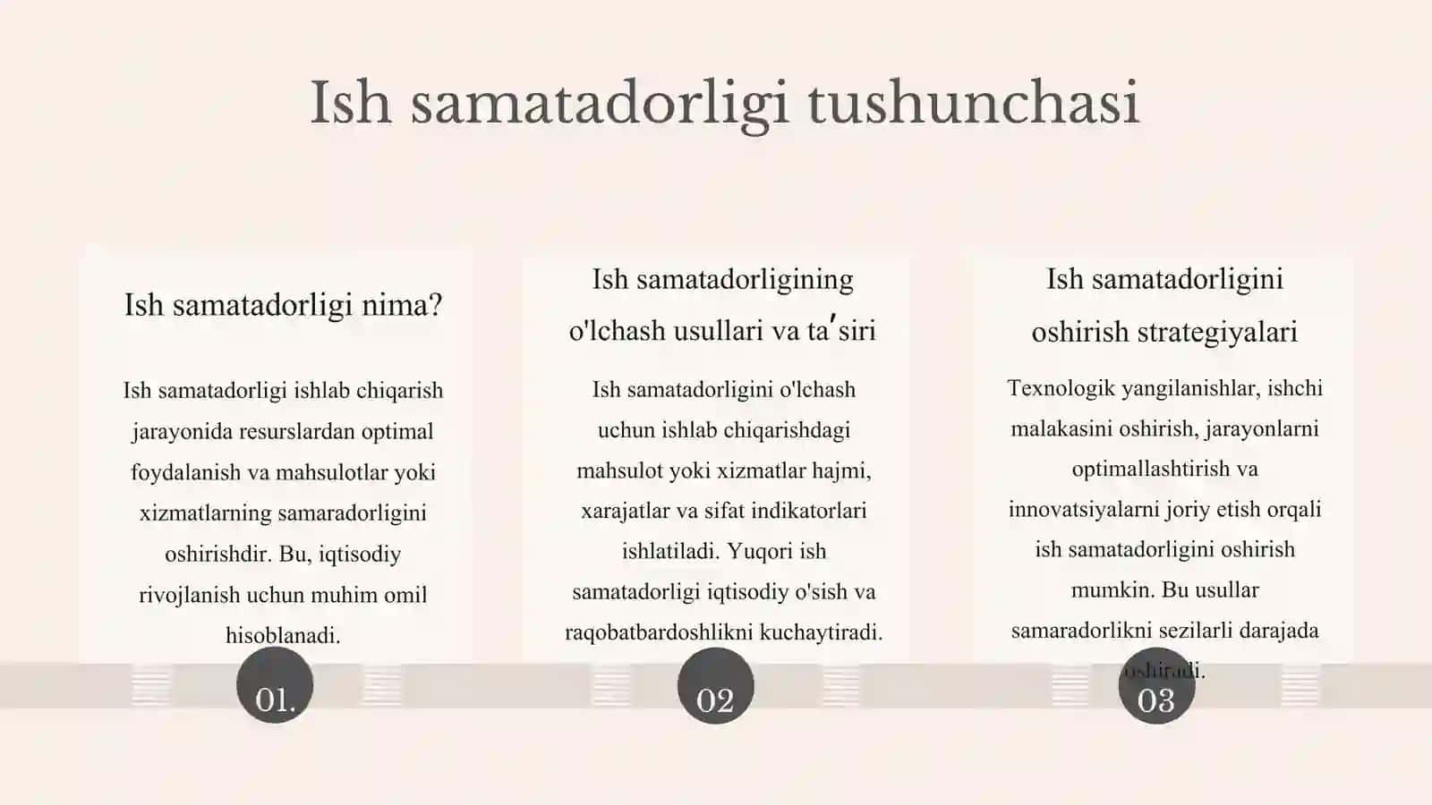 Ish samatadorligi va iqtisodiy omillarning ta’siri mavzusi 3