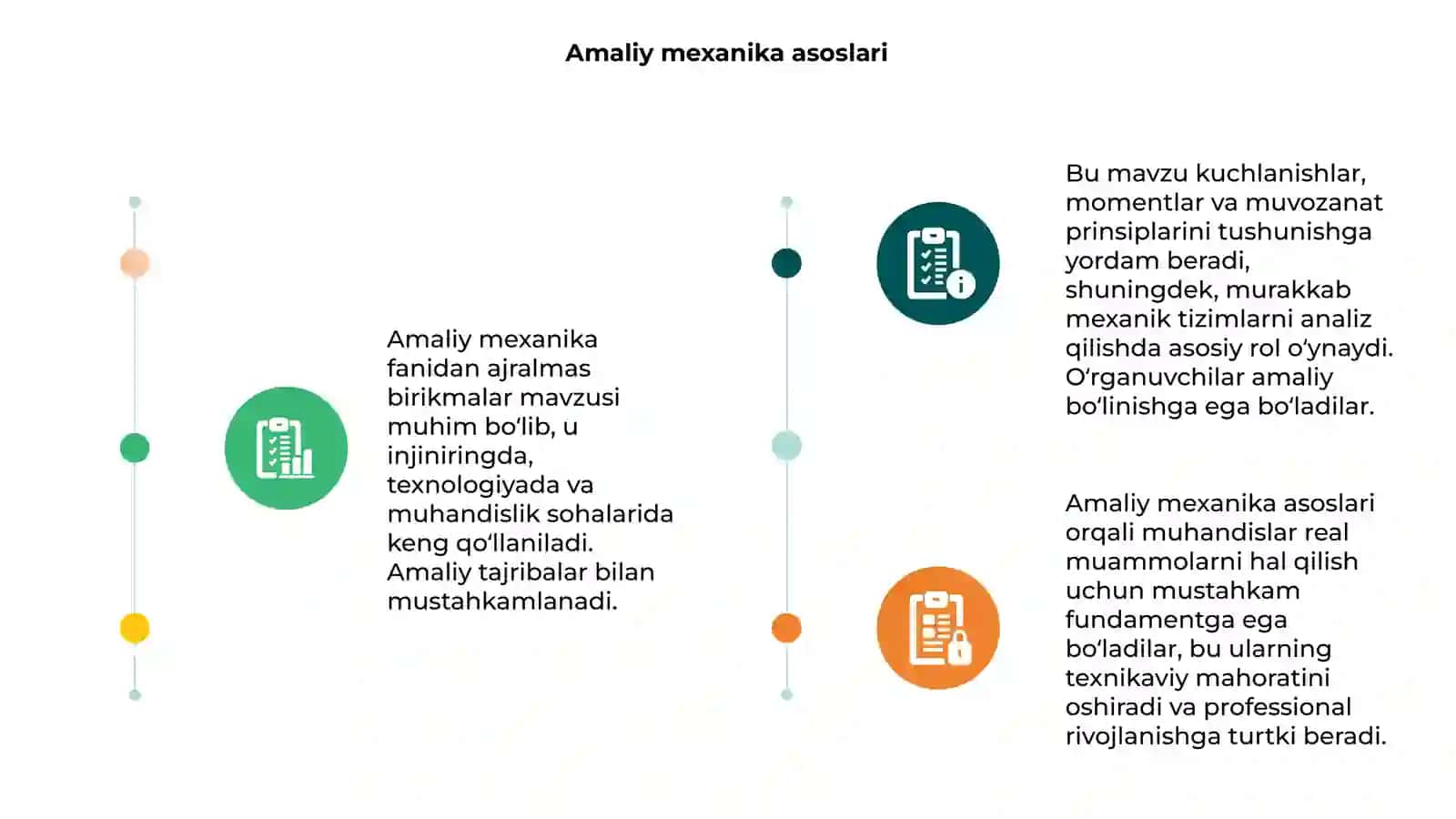 Amaliy mexanika fanidan birikmalar mavzusi 3