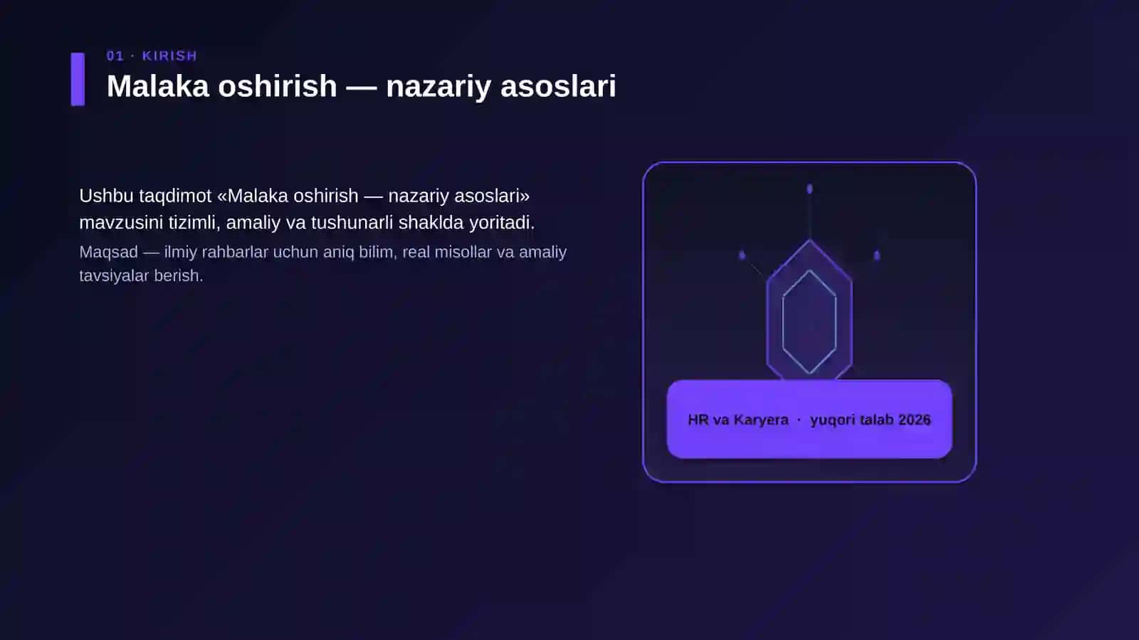 Malaka oshirish — nazariy asoslari 3