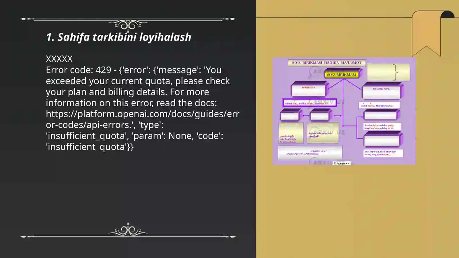 Sahifa tarkibini loyihalash 3
