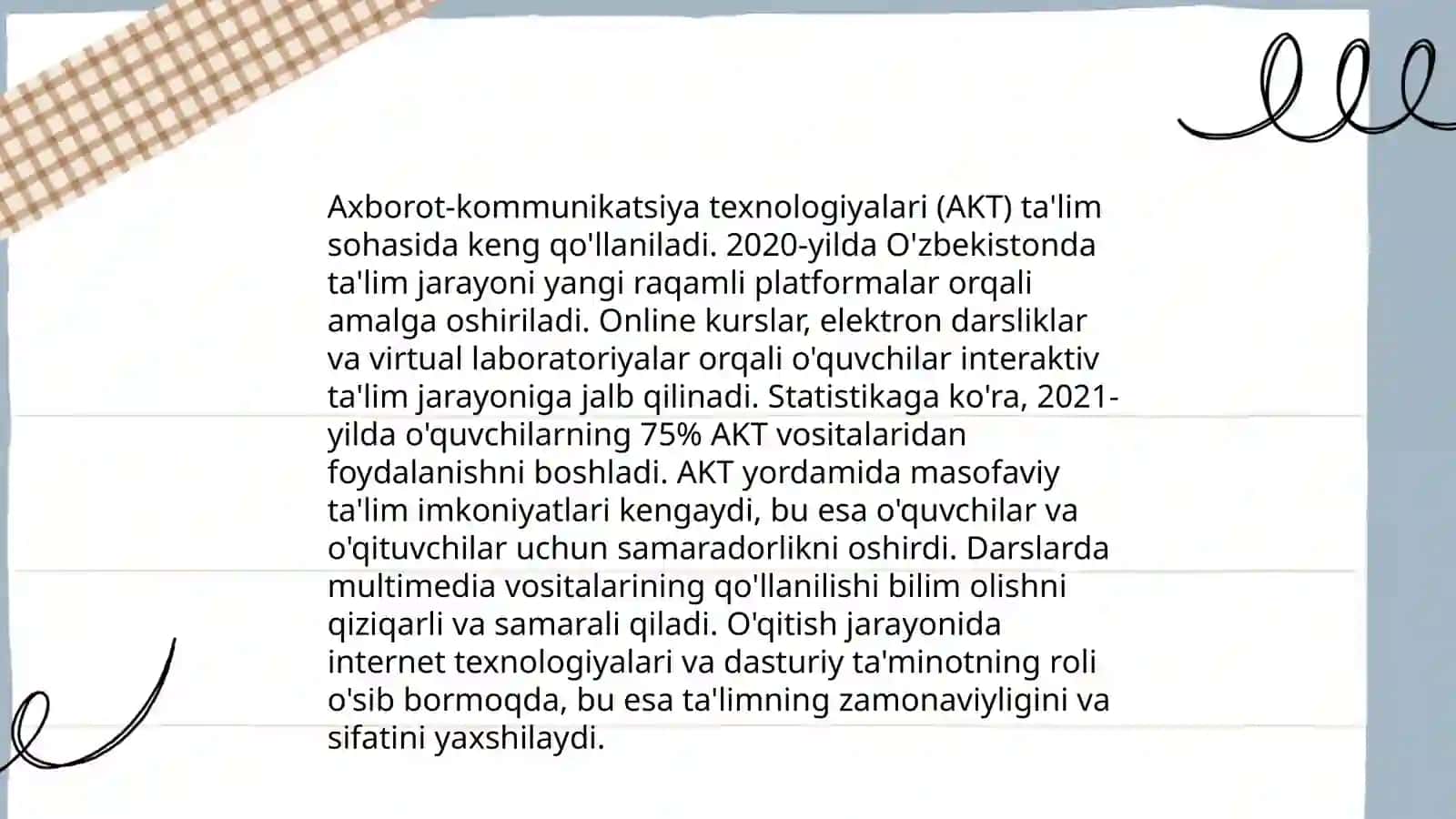 Texnologiya ta'limining shakl va metodlari 3