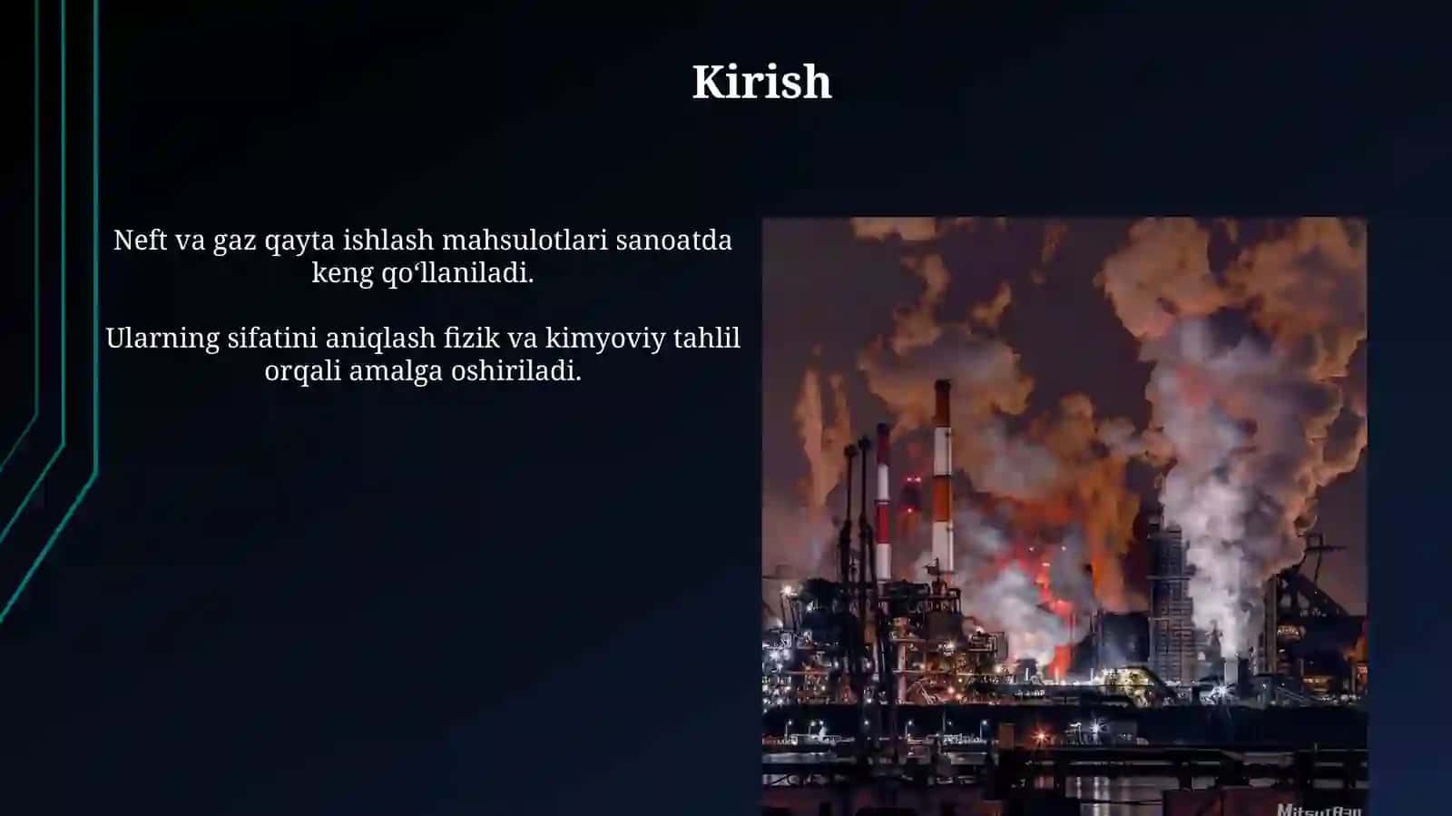 Neft va gazni qayta ishlash mahsulotlarini fizik, kimyoviy tahlil qilish 3