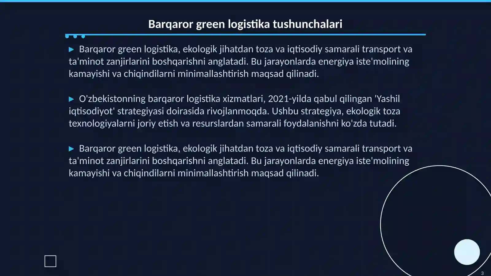Barqaror green logistika xizmatlari 3