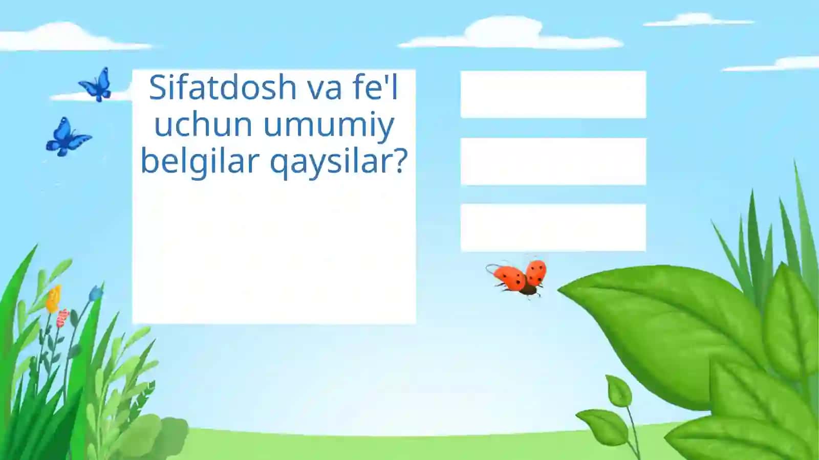 Rus tili - Sifatdosh Amaliy mashg'ulot 3