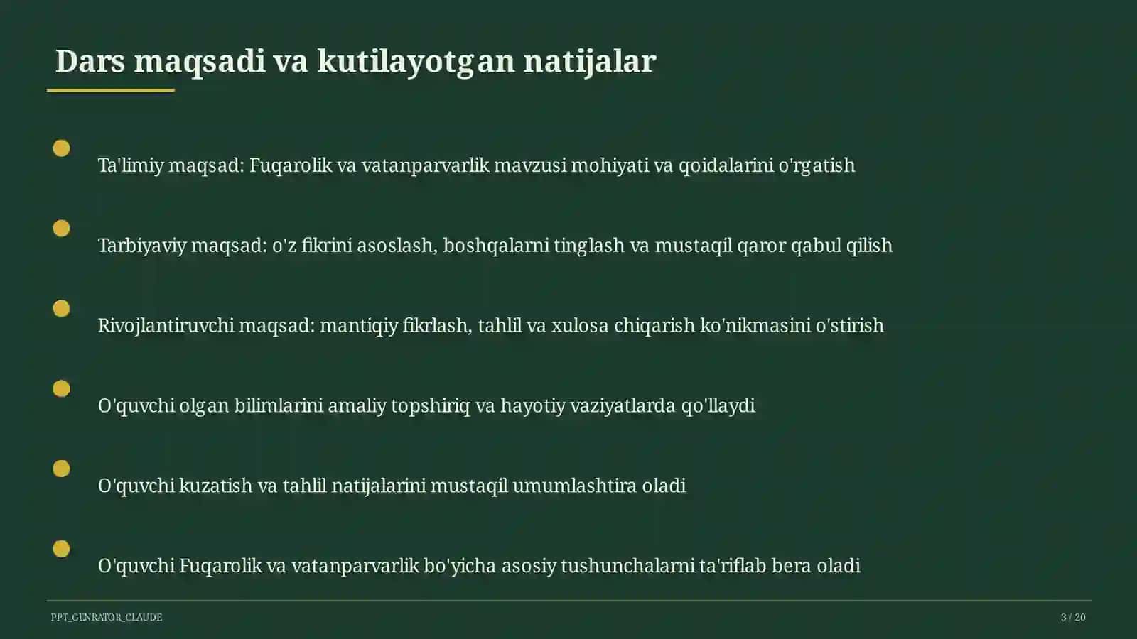 Fuqarolik va vatanparvarlik (8-sinf) 3