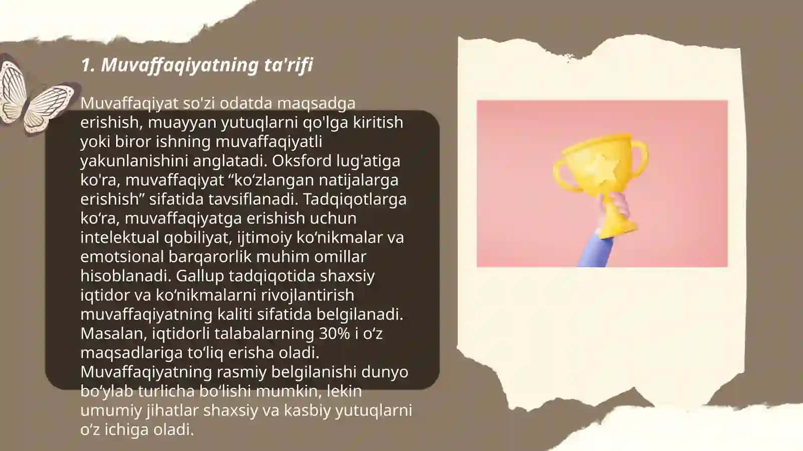 Muvaffaqiyatning ta'rifi 3