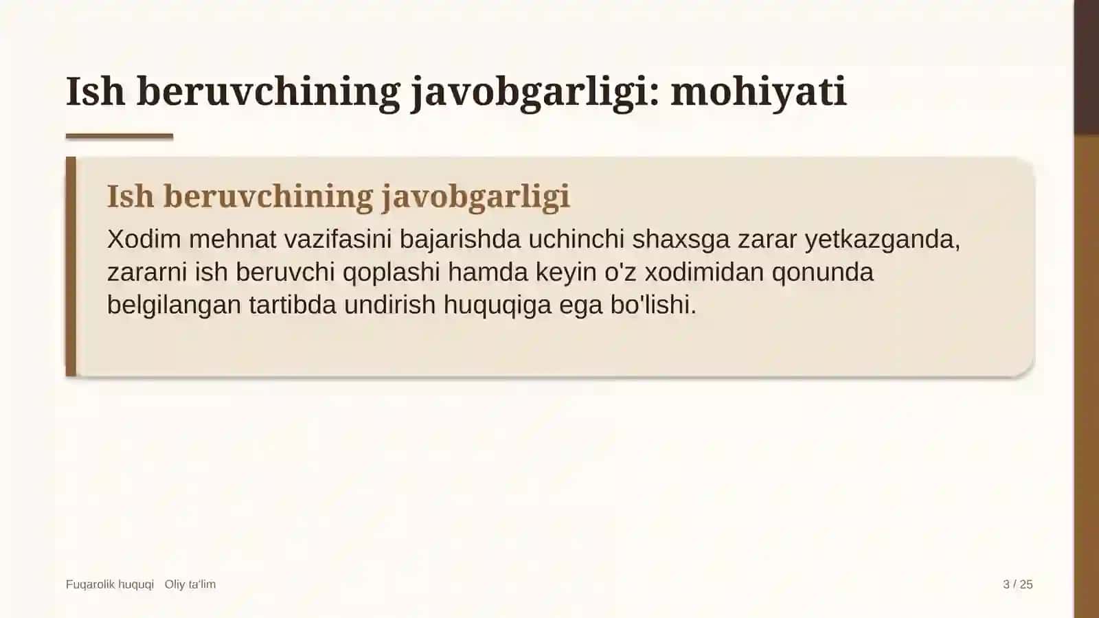 Brokerlik kompaniyalarida xodim yetkazgan zarar uchun ish beruvchining javobgarligi 3