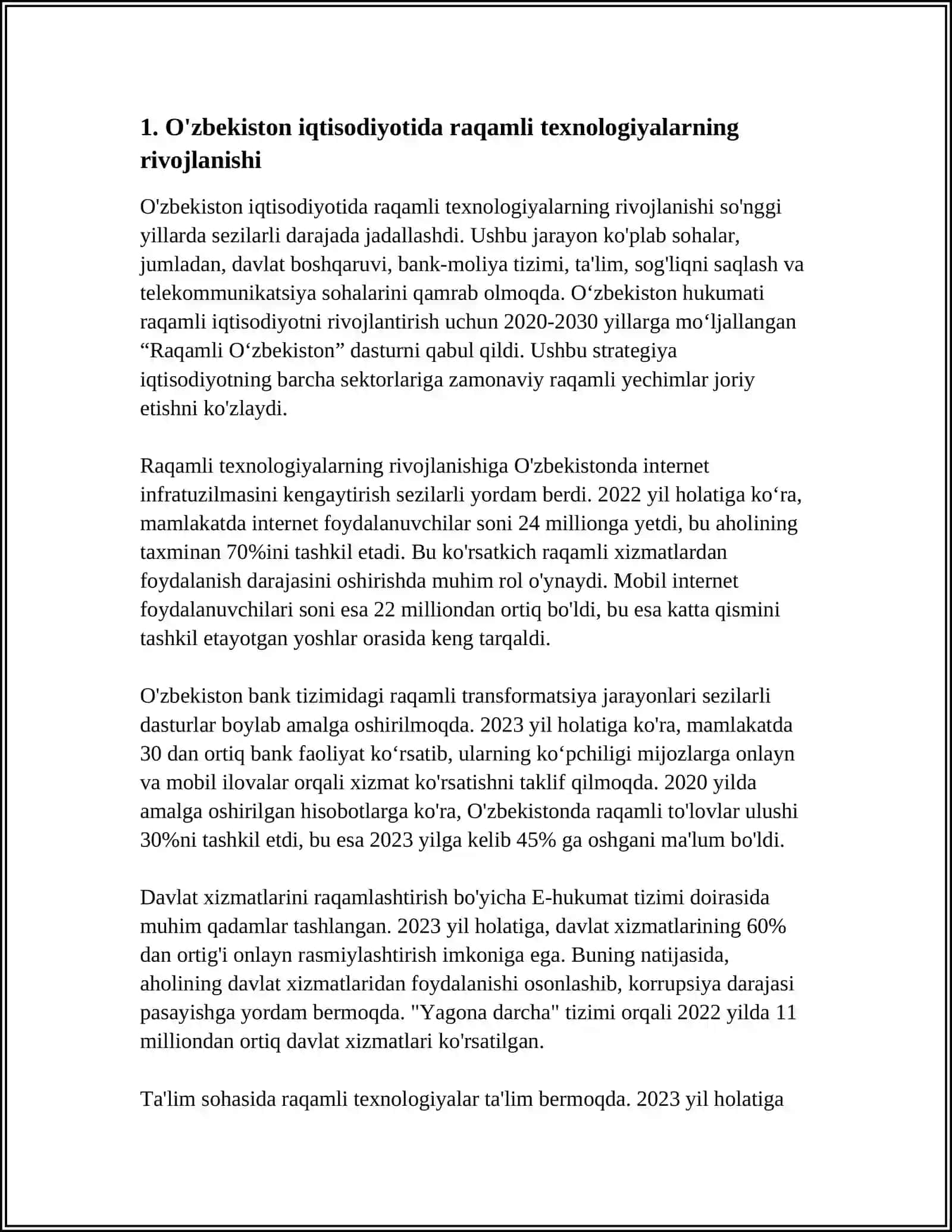 OZBEKISTON IQTISODIYOTIDA RAQAMLI TEXNOLOGIYALARNI TASIRI 3