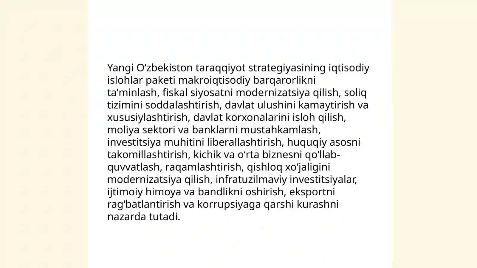 Yangi Oʻzbekiston taraqqiyot strategiyasi asosida jadal taraqqiyot va yangilanish sari 3