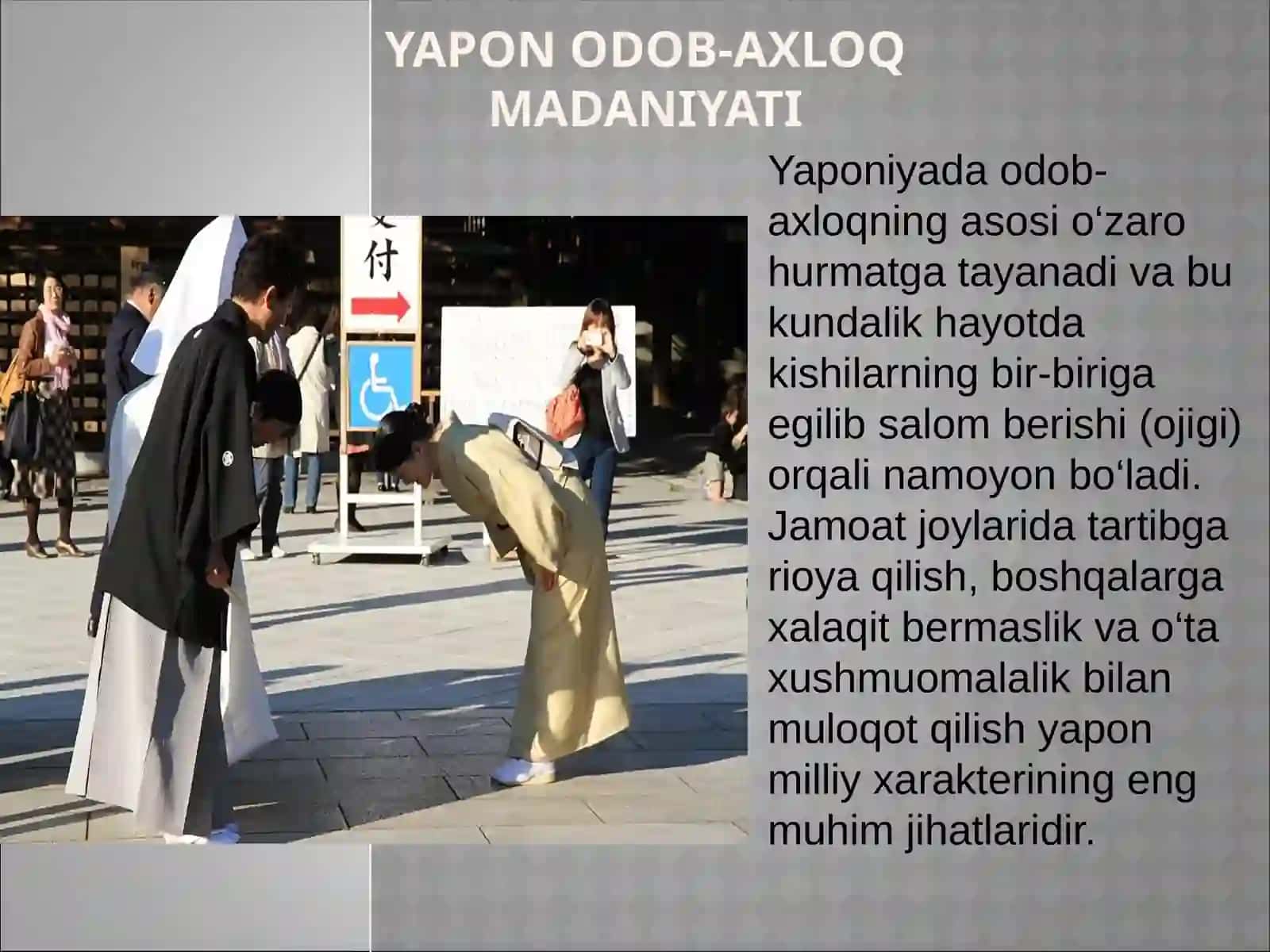 Yaponiya urf-odatlari va an’analari 3