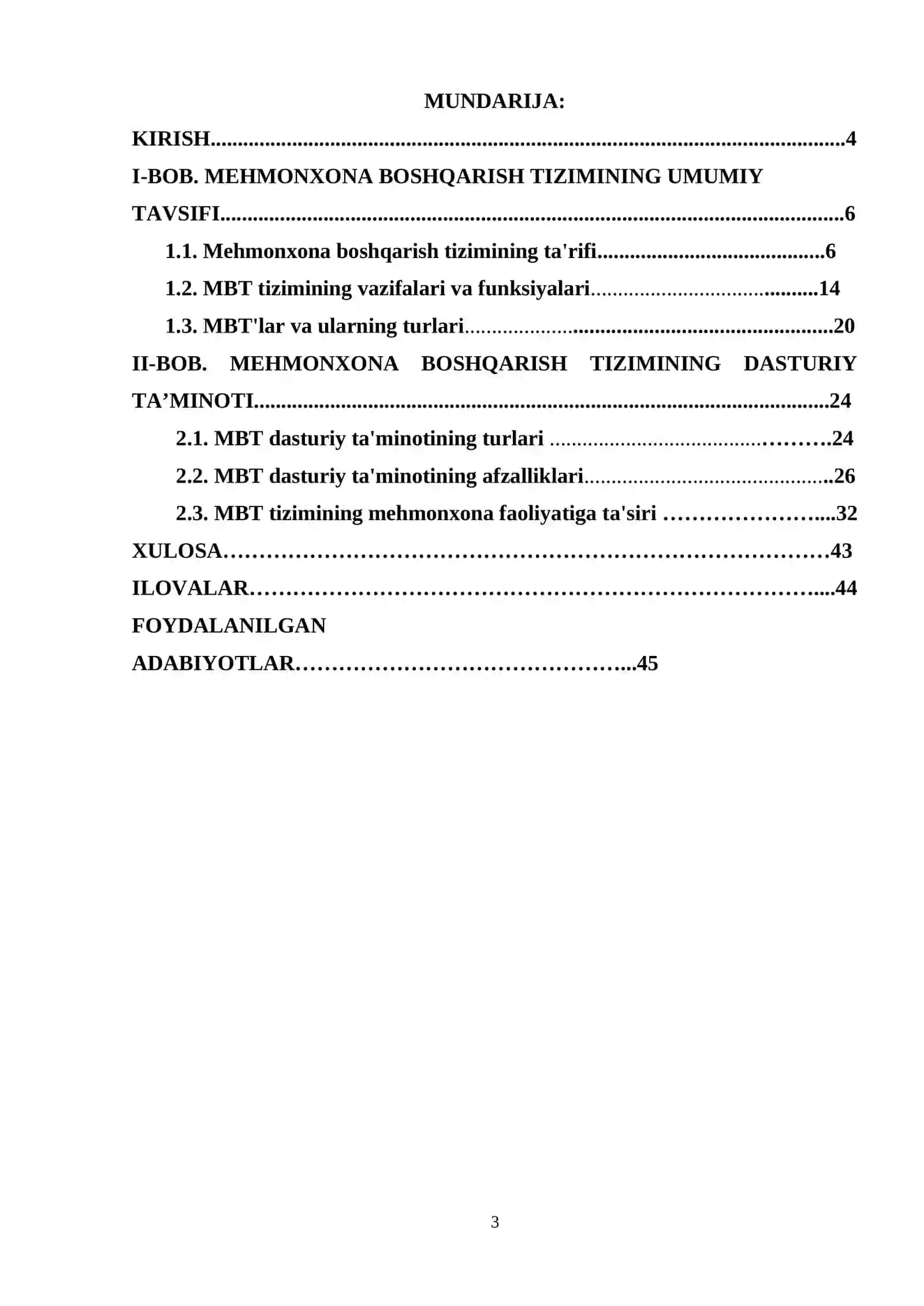 MEHMONXONA BOSHQARISH TIZIMI 3