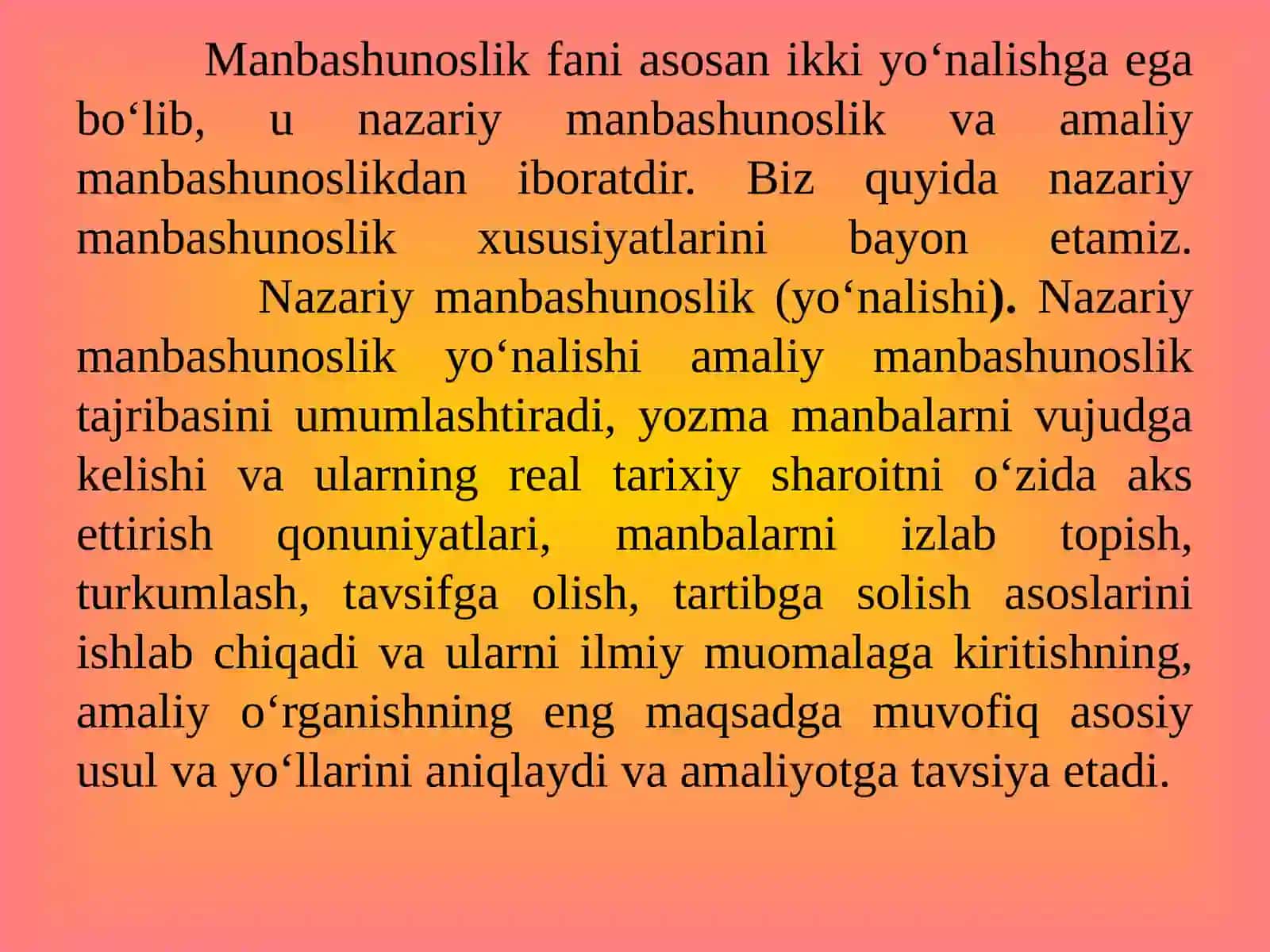 MANBALARNI O‘RGANISH: ANIQLASH, TIKLASH, TAHLIL QILISH 3