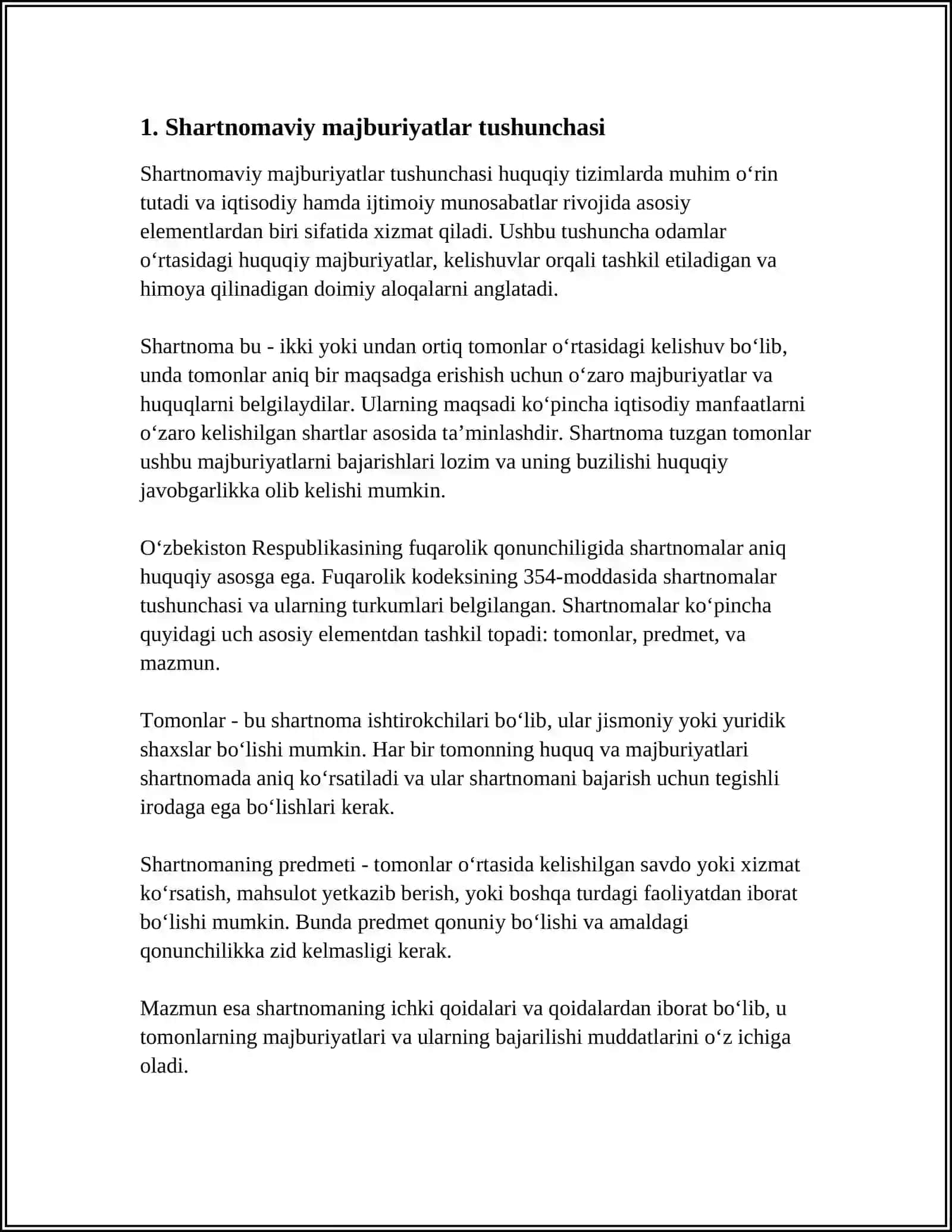 BIZNES SHARTNOMAVIY MAJBURIYATLARINI BUZGANLIK UCHUN JAVOBGARLIK 3