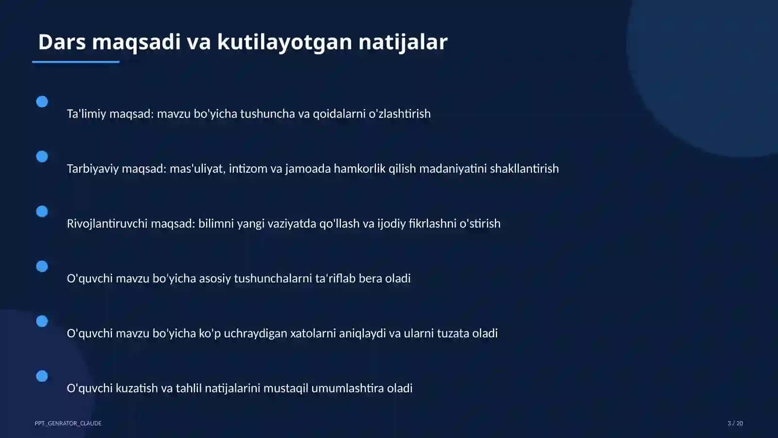 Tabiatni muhofaza qilish va barqaror rivojlanish (11-sinf) 3