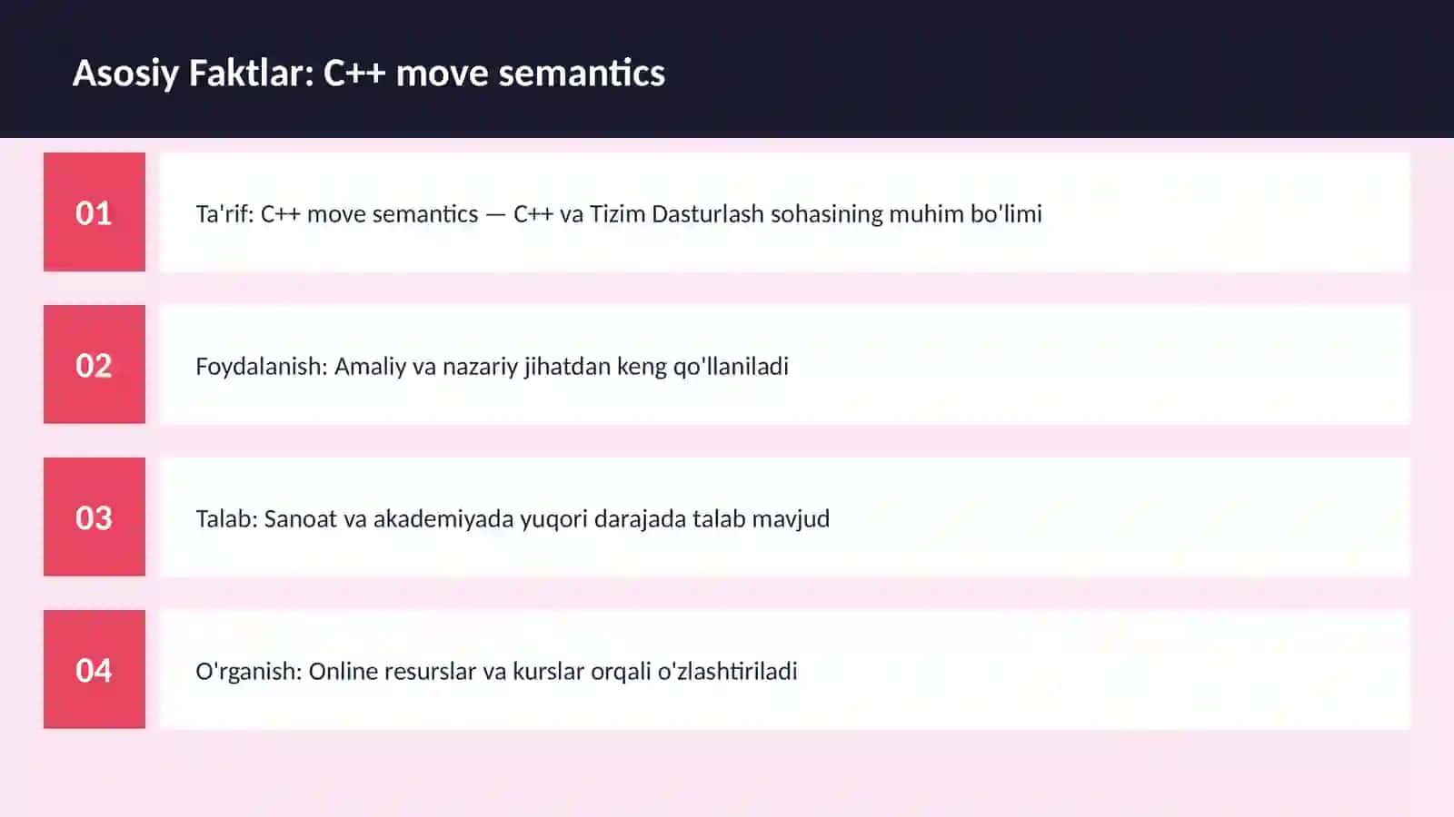 C++ VA TIZIM DASTURLASH 3