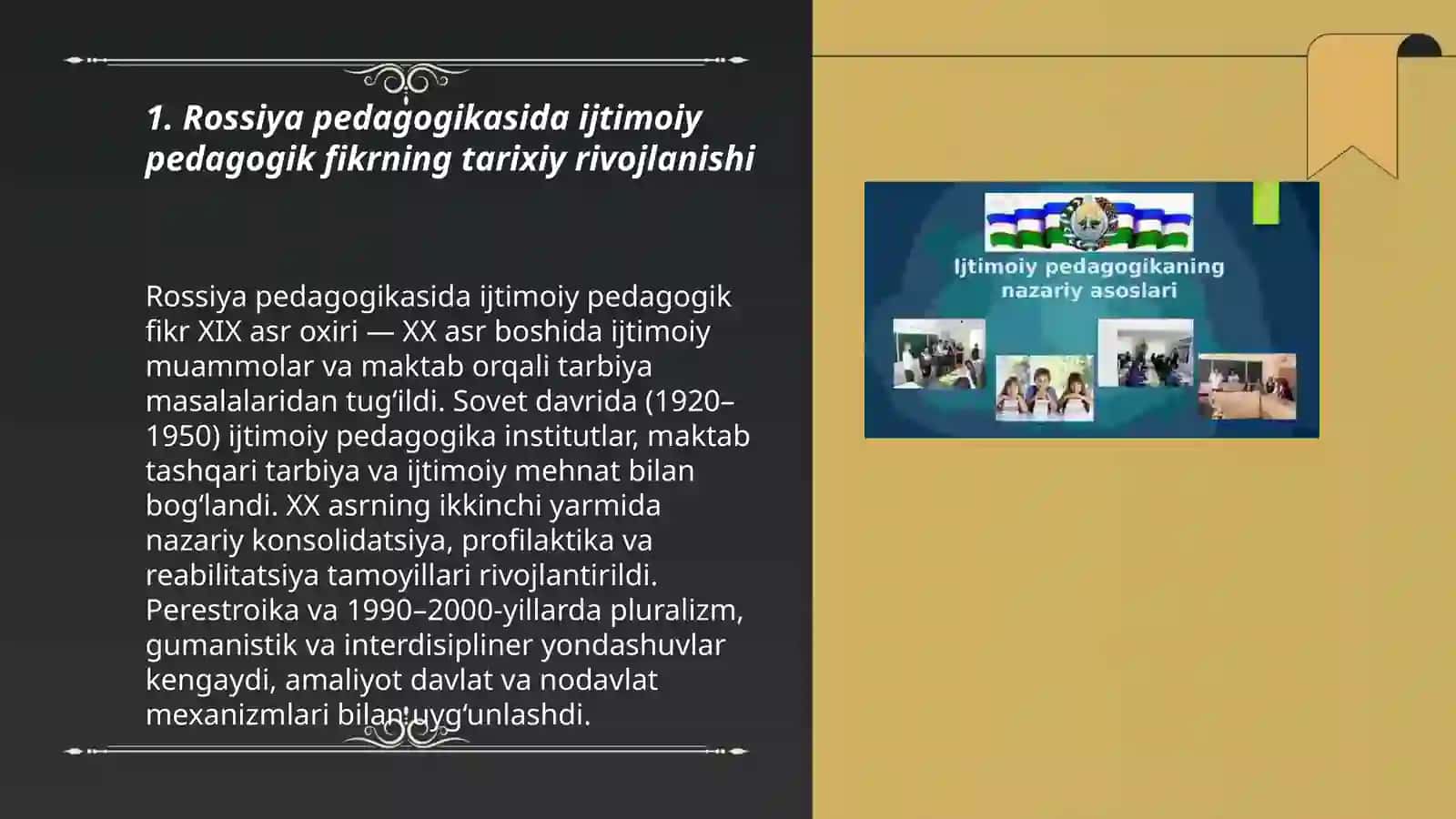Rossiya pedagogikasida ijtimoiy pedagogika oid ilmiy izlanishlar 3