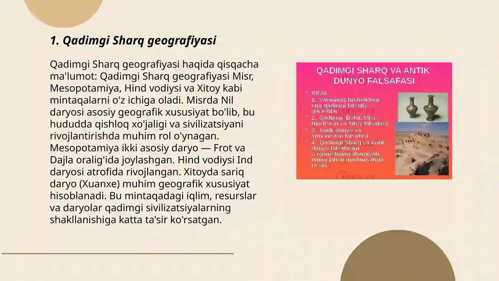 Qadimgi Sharq geografiyasi 3
