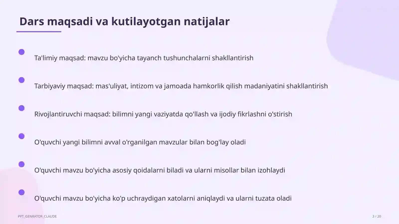 Sinf soati va tarbiyaviy tadbirlar 3