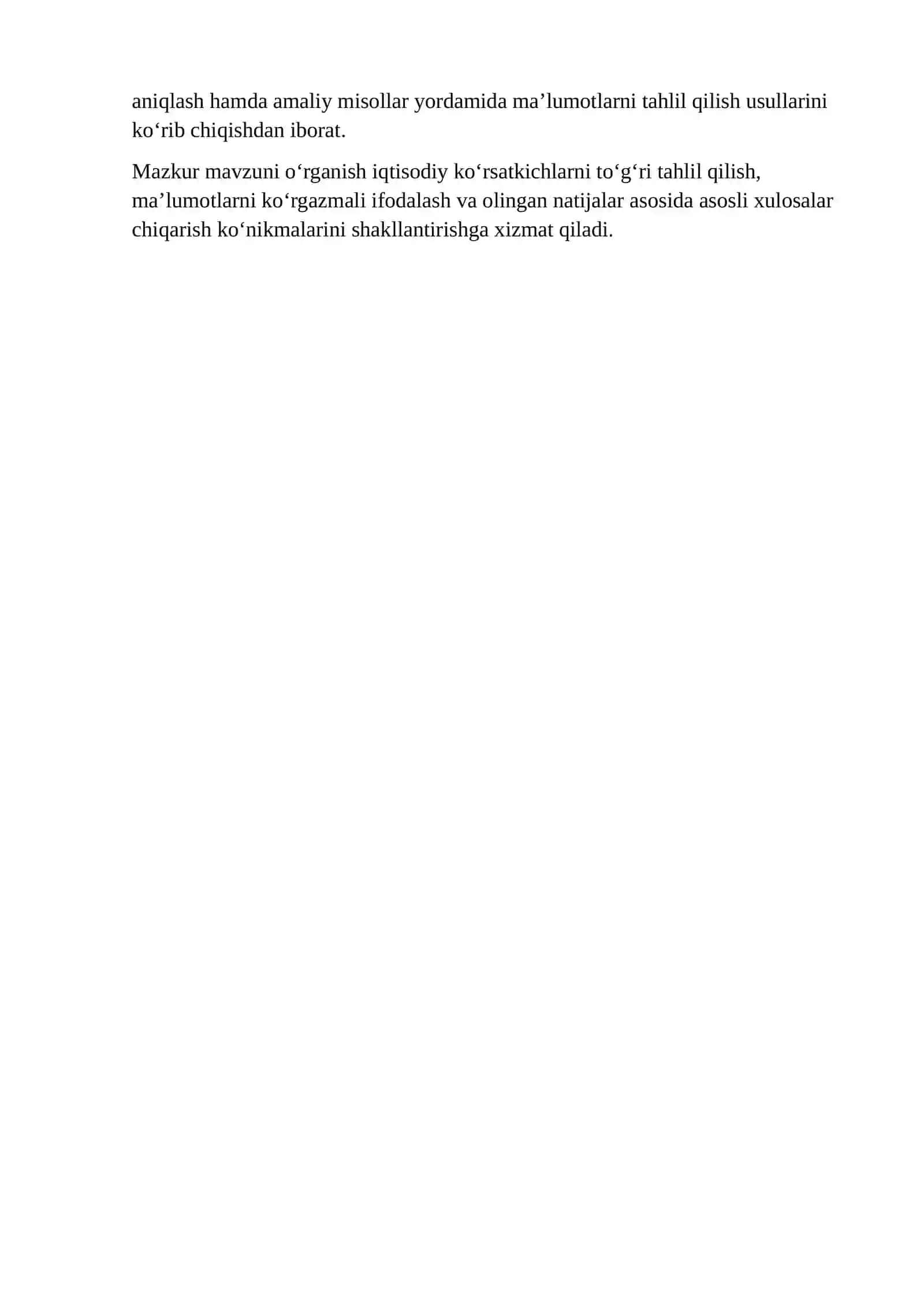 IQTISODIY MA’LUMOTLARNI GRAFIK VA DIAGRAMMALAR YORDAMIDA TAHLIL QILISH 3